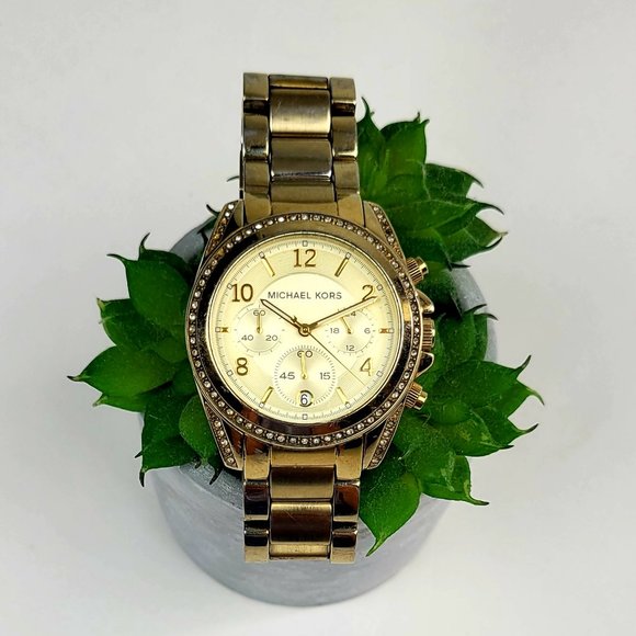 Women's Michael Kors Chronograph Crystal Watch - Picture 2 of 5